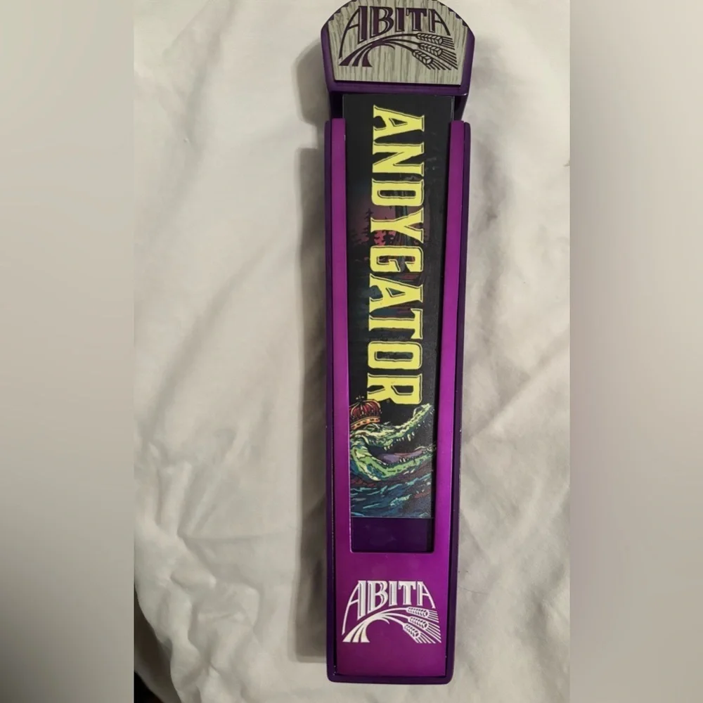 Abita brewery Andygator beer tap handle